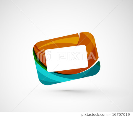 Abstract geometric company logo frame, screen Abstract geometric company logo frame, screen 16707019
