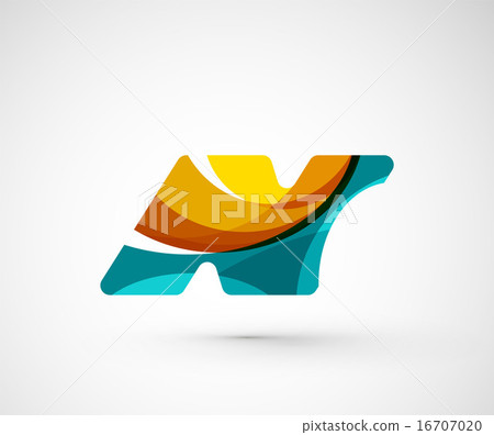Abstract geometric company logo N letter Abstract geometric company logo N letter 16707020