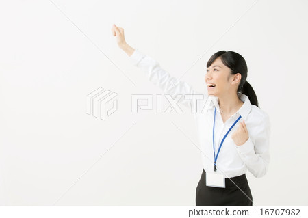 Guts pose · business woman Guts pose · business woman 16707982