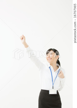 Guts pose · business woman Guts pose · business woman 16707985