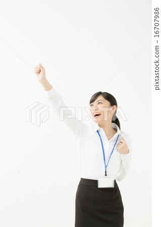 Guts pose · business woman Guts pose · business woman 16707986