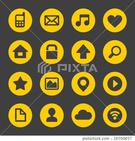 Universal Simple Web Icons Set 1 Universal Simple Web Icons Set 1 16708657