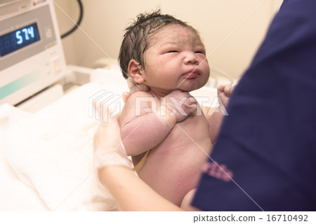 Baby right after giving birth Baby right after giving birth 16710492