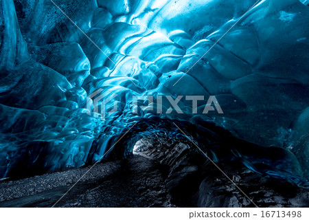 inside an icecave in a glacier in Iceland 16713498