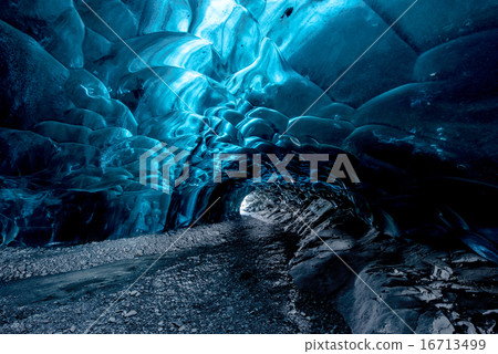 inside an icecave in a glacier in Iceland 16713499