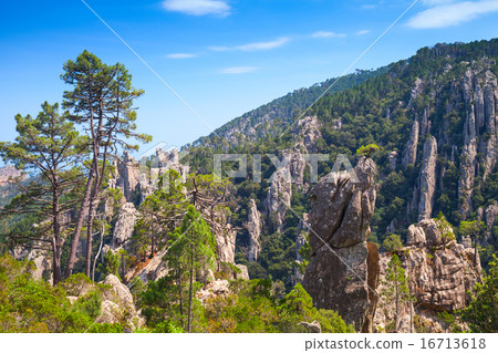 Natural landscape of Corsica island 16713618