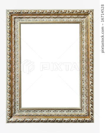 gold-patterned frame for a picture isolated gold-patterned frame for a picture isolated 16714528