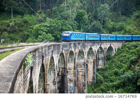 Train passing over Nine Arches Bridge in Demodara Train passing over Nine Arches Bridge in Demodara 16714769