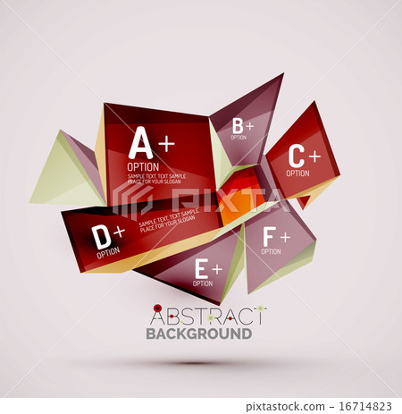 Geometric shapes with sample text. Abstract template Geometric shapes with sample text. Abstract template 16714823