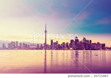 Toronto skyline at night, Canada Toronto skyline at night, Canada 16715067