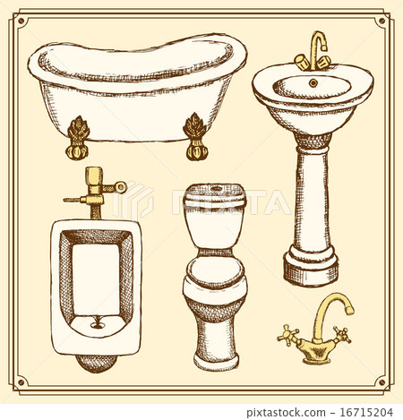 Sketch bathroom and toilet equipment 16715204
