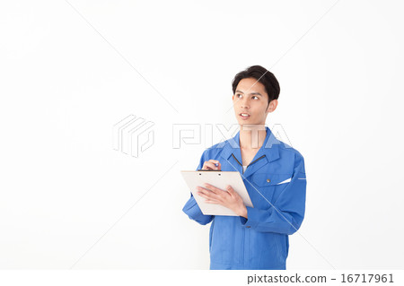 工作服的男性圖像在庫存的 工作服的男性圖像在庫存的 16717961