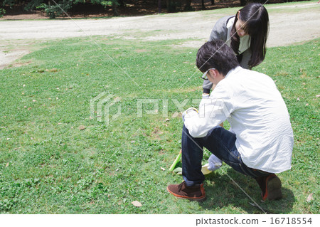 Students doing cleaning activities Students doing cleaning activities 16718554