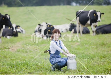 A woman working in a farm 16718919