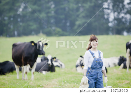 A woman working in a farm 16718920