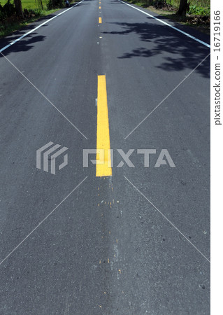 yellow line on the road yellow line on the road 16719166