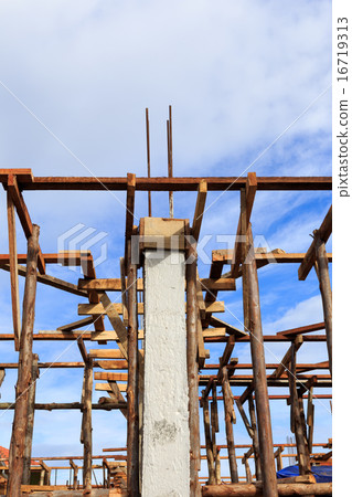set of wood pine timber for New Home Construction set of wood pine timber for New Home Construction 16719313