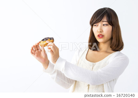 Female Portrait Young Women Girls Sweets Donuts Female Portrait Young Women Girls Sweets Donuts 16720140