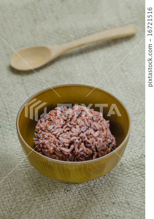 Cooked rice of Riceberry 16721516