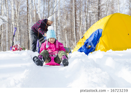 雪山雪橇在福山營地 16723239