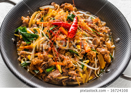 Korean style Sukiyaki Bulkogi Korean dish of grilled beef bulgogi Korean style Sukiyaki Bulkogi Korean dish of grilled beef bulgogi 16724108