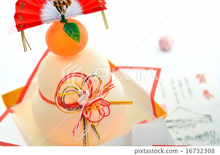 New Year's Material (Kagami and New Year's cards) 16732308