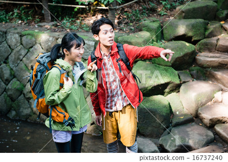 Couple in trekking Couple in trekking 16737240