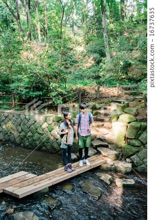 Couple in trekking Couple in trekking 16737635