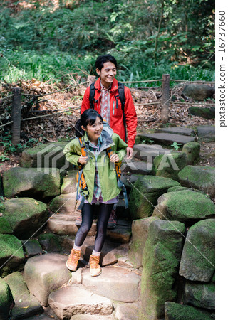 Men and women standing on the bridge Men and women standing on the bridge 16737660