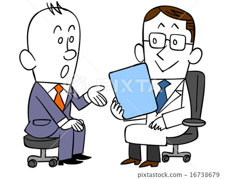 Male from a company employee who asks the doctor Male from a company employee who asks the doctor 16738679