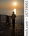 Sunrise fisherman in Polignano, Italy 16739065