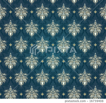 seamless damask pattern 16739408