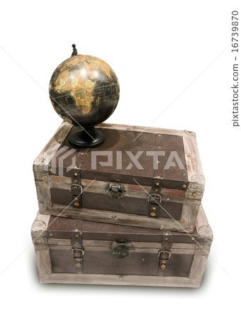 Retro globe and travel bag 16739870