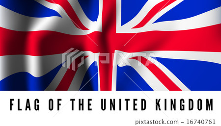 Waving flag of Uk - United Kingdom Waving flag of Uk - United Kingdom 16740761