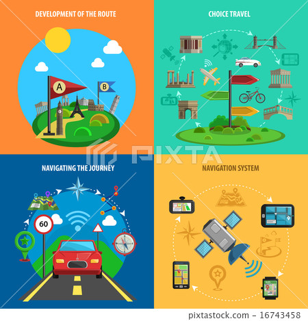 Travel And Navigation Decorative Icon Set 16743458