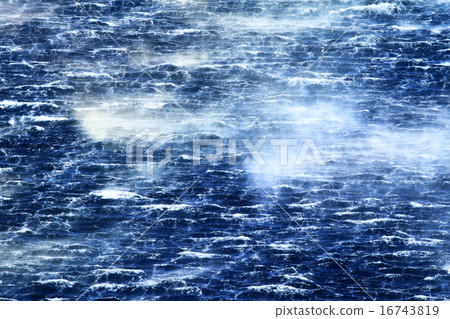 Raging sea with furious waves Raging sea with furious waves 16743819