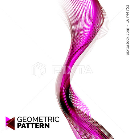 Color smoke wave on white - design element Color smoke wave on white - design element 16744752