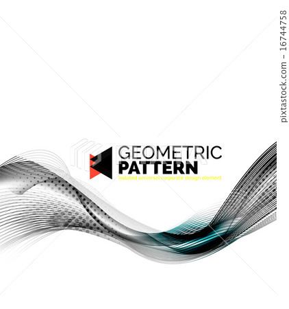 Color smoke wave on white - design element Color smoke wave on white - design element 16744758