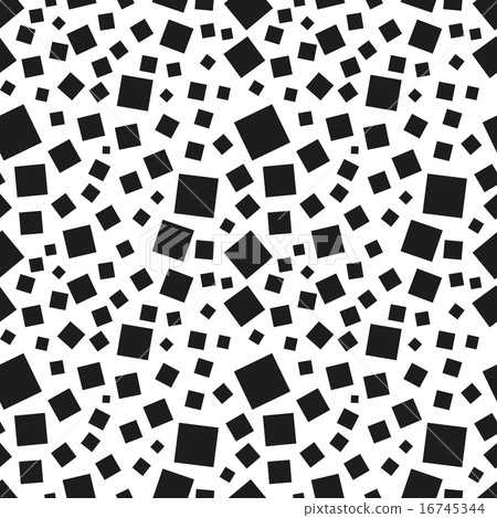 Abstract black squares seamless pattern 16745344
