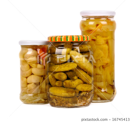 vegetable preserves. cucumbers, peppers, mushrooms vegetable preserves. cucumbers, peppers, mushrooms 16745413