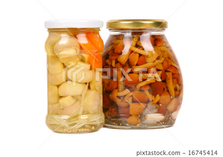 canned vegetables. mushrooms and carrots. 16745414