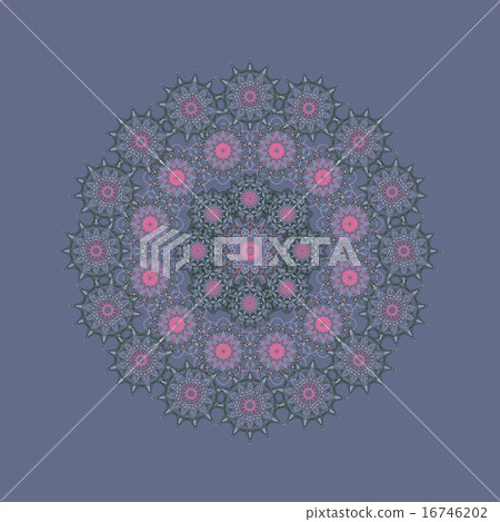Mandala round geometric ornament. Circular oriental background. Ethnic texture. Mandala round geometric ornament. Circular oriental background. Ethnic texture. 16746202