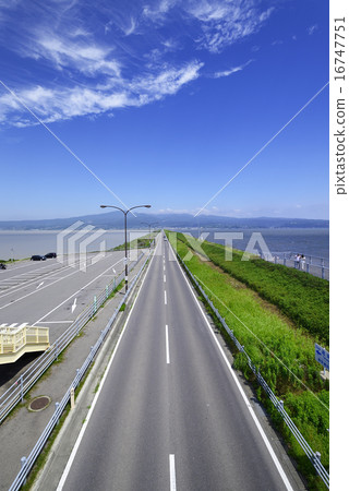 堤防道路 照片素材 圖片 圖庫