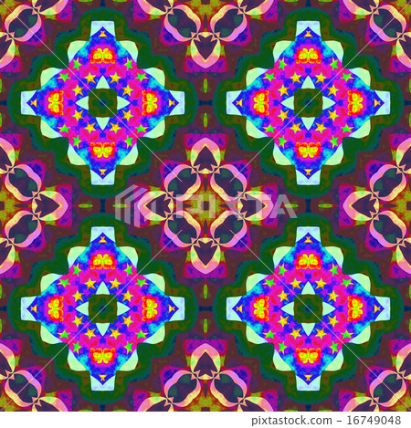 Kaleidoscopic seamless generated texture 16749048