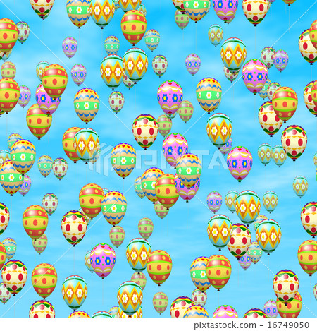 Easter eggs balloons generated hires texture 16749050