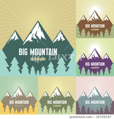 Big Mountain Illustration - Vector Background. Big Mountain Illustration - Vector Background. 16749197