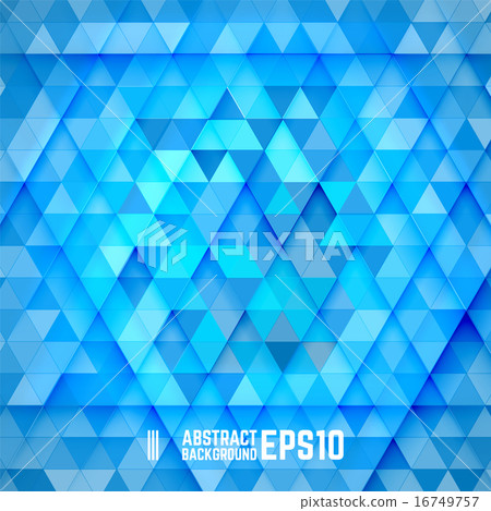 Blue abstract triangle background Blue abstract triangle background 16749757