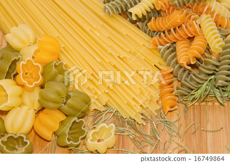 assortment of uncooked pasta 16749864