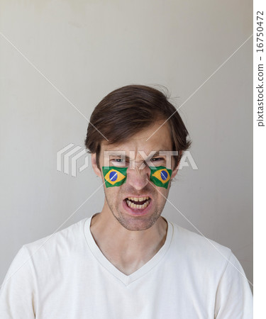Angry Brazilian sports fan Angry Brazilian sports fan 16750472