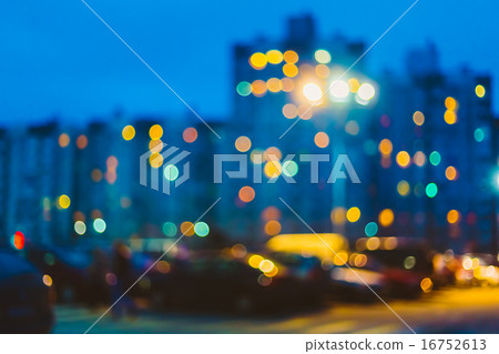 Defocused Blue Boke Bokeh City Background Backdrop Defocused Blue Boke Bokeh City Background Backdrop 16752613